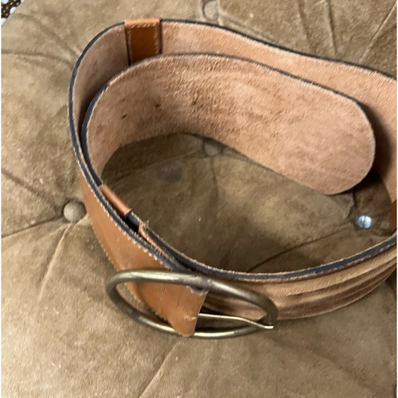 Vtg Wide Leather Woman’s Belt - Picture 2 of 10